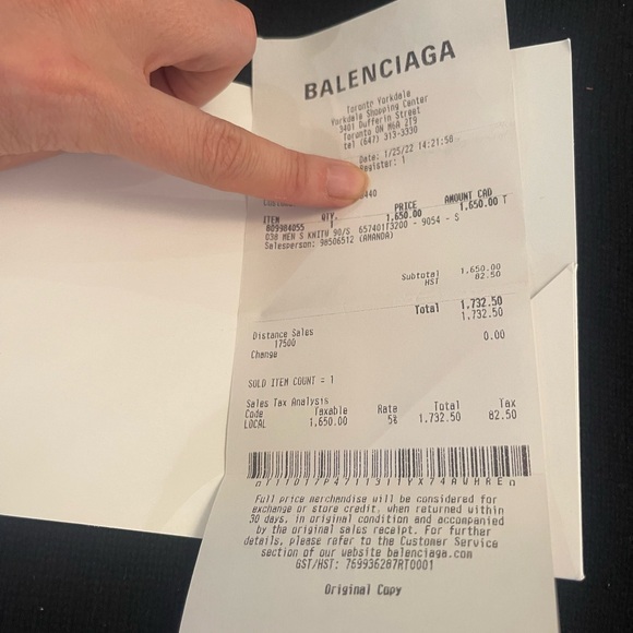 Authentic Balenciaga cashmere sweater - Picture 2 of 5